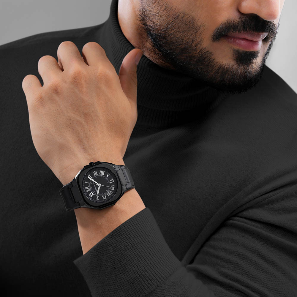 Подарочный комплект CERRUTI 1881: мужские часы и запонки