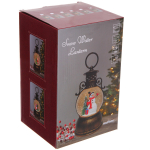 Сувенир с подсветкой «Веселый снеговик» 10,5*10,5*20 см (работает от 3*АА и USB+музыка, подсветка)