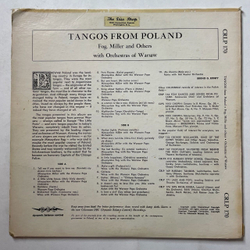 Винтажная виниловая пластинка LP Warsaw Pops Orchestra, Adi Rosner And His Orchestra Tangos From Poland (USA 1955)