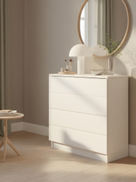 Комод для одежды Марм 73х33х73 см c 4 ящиками с органайзерами, белый комод в скандинавском стиле