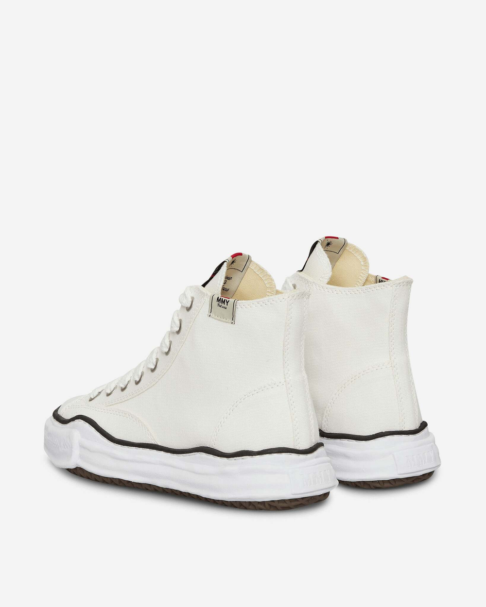 Maison MIHARA YASUHIRO Peterson Og Sole Canvas Высокие Кроссовки Белые