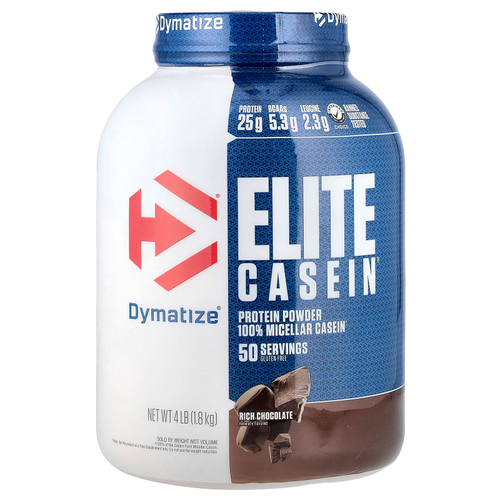 Dymatize, Elite Casein®, насыщенный шоколад, 1,8 кг (4 фунта)