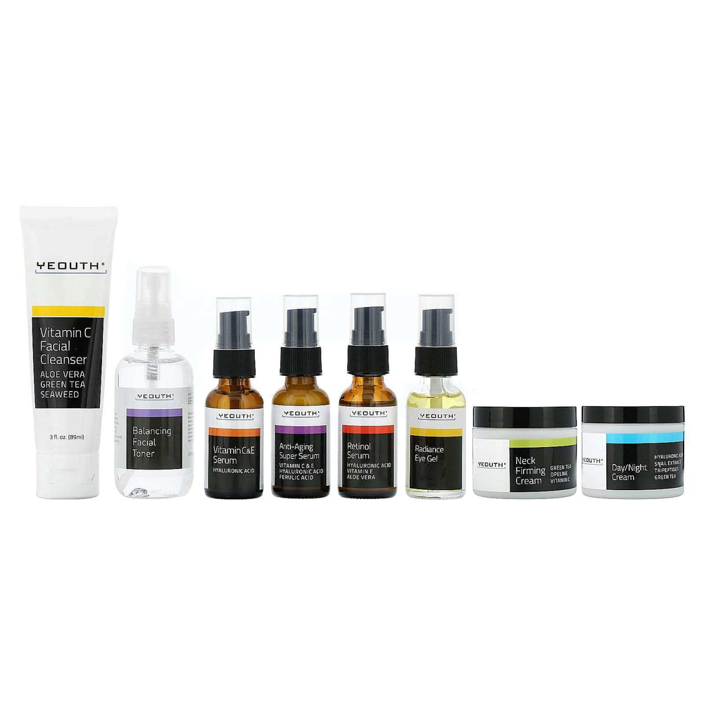 YEOUTH, Anti-Aging System, Forties+, набор из 8 предметов