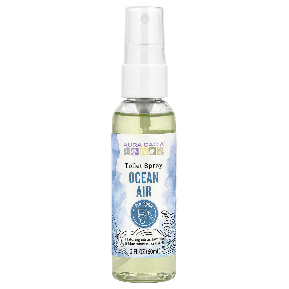 Aura Cacia, спрей для туалета, Ocean Air, 60 мл (2 жидк. унции)