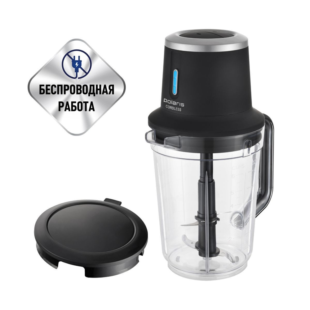 Блендер стационарный 400 Вт, 2 скор, Polaris, PTB 0435 CordLess, чер