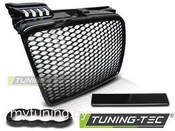 Решетка радиатора RS-TYPE GLOSSY BLACK для Audi A4 B7