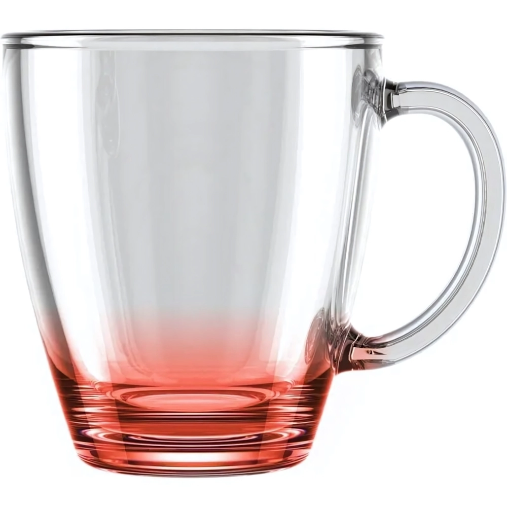 Кружка для чая 350мл. арт.2025-Н Микс Цветное дно