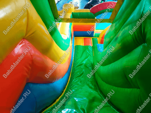 Надувной батут-горка "Славянский", без принт печати