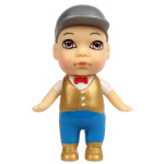 Куколка OLY в кепке/в шляпе в чемоданчике. Мальчик 8см, ВВ3858 арт.3381-1 (Bondibon)
