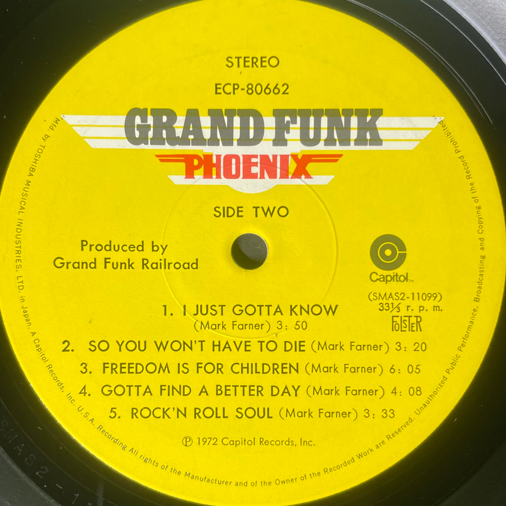 Grand Funk ‎– Phoenix (Япония 1972г.)