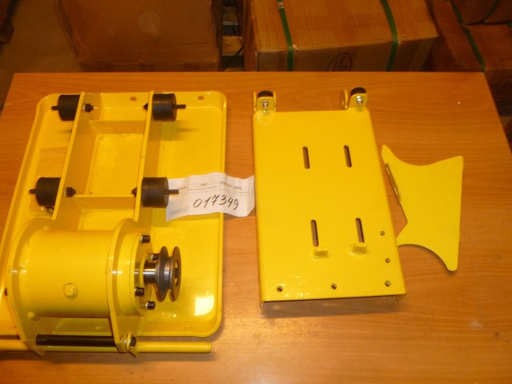 Подошва виброплиты в сборе с моторной плитой,вибратором VP 80T/Vibrating plate assy&connecting plate (C80TN-008&56)