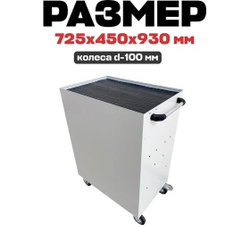 Инструментальная тележка GWT-K6W Great Wolf 6 ящиков, цз, колеса с тормозом, белая