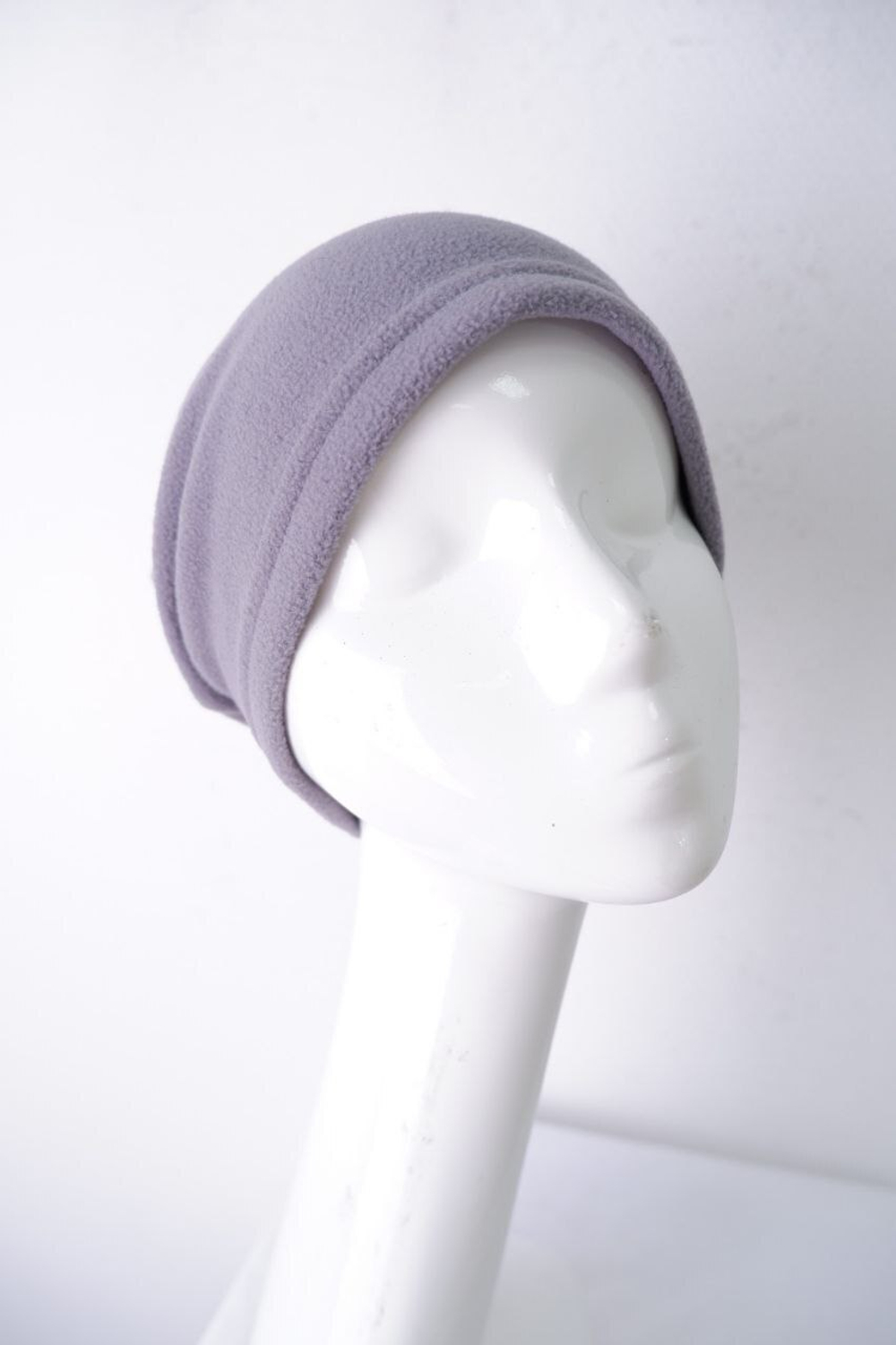 Шапка серая флисовая