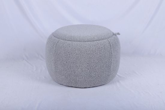 Пуф-столик Люкке с ящиком серый