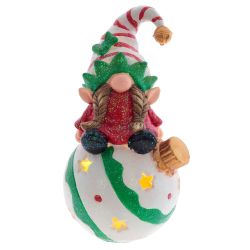 GAEM Фигурка декоративная "Гном" с подсветкой (LR44 2 шт), L10 W9 H18 см, 2в.