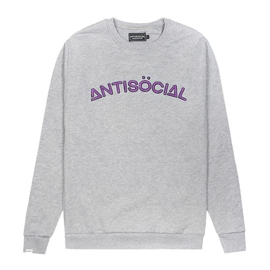 Свитшот Antisocial Sweatshirt Heather Grey 2.0 (серый)