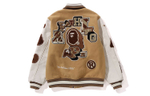 A Bathing Ape Bathing Ape Appliqu Detail Varsity Куртка бежевый