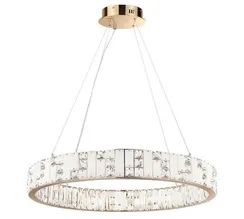 5072/100L HALL ODL24 615 золото/прозрачный/белый/металл/хрусталь/алебастр Люстра LED 80W 3700K CROSSA