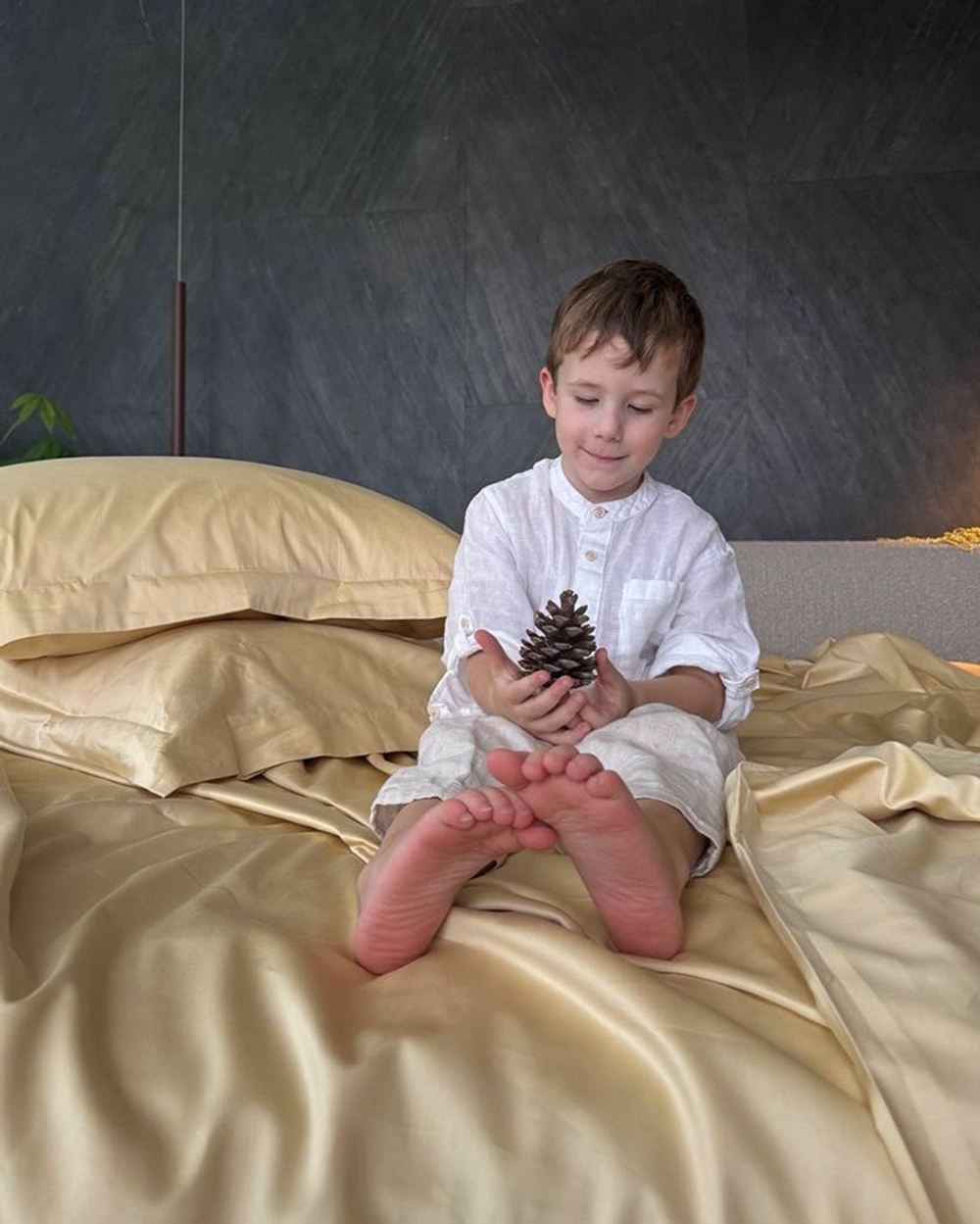 Комплект Сатин Лунное золото