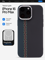 Карбоновый чехол на iPhone 16 Pro Max, цвет 217