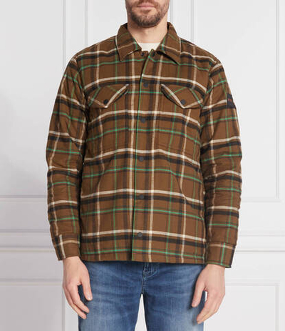 утепленная рубашка lom_2 BOSS ORANGE - коричневый(50484708)