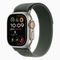 Apple Watch Ultra 2 GPS + Cellular, 49mm, титан светлого цвета, ремешок Trail зеленого цвета (2024)