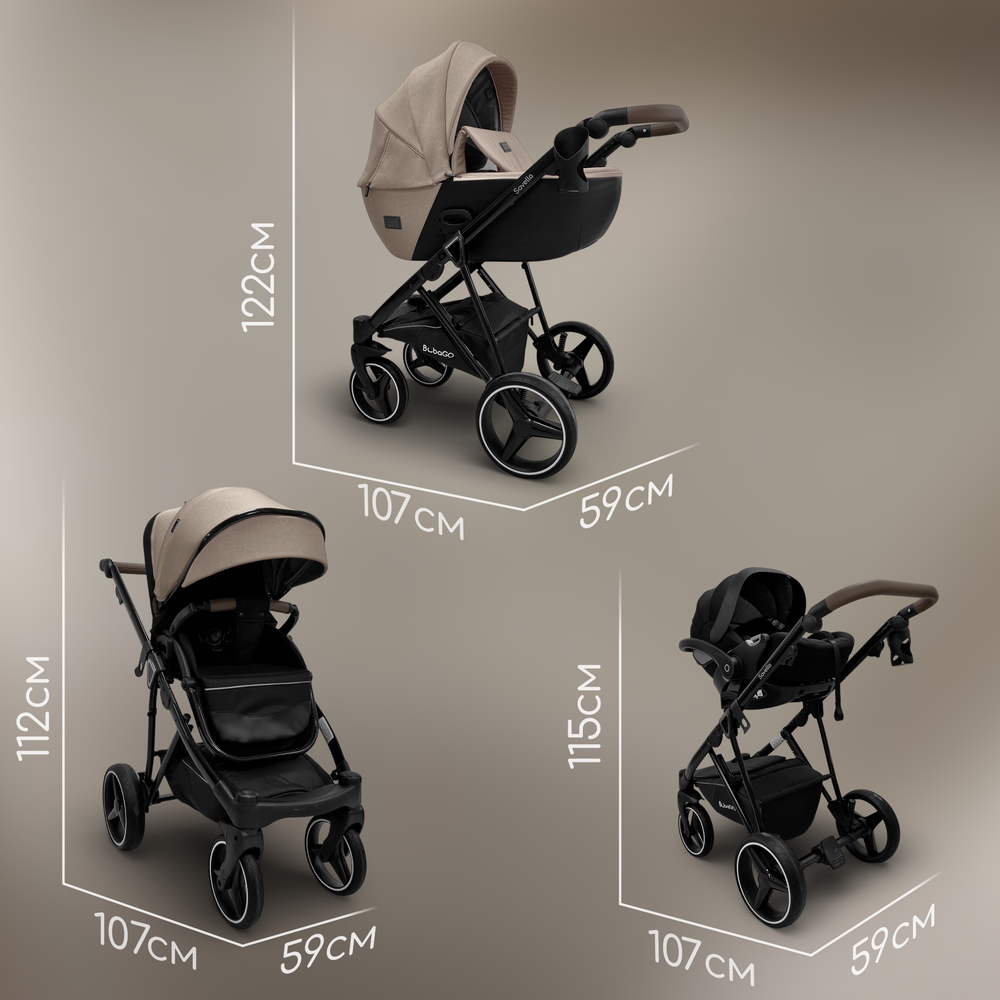 Модульная коляска BubaGO Savella 3в1