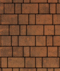 Тротуарная плитка ВЫБОР, форма Старый город, h=80мм