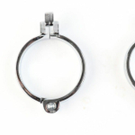 Серебристый мужской пояс верности «Клетка целомудрия № 2» (Цвет: серебристый)