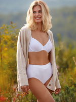 Высокие трусики Maxi Skin Cotton (Размер: M) (Цвет: телесный)