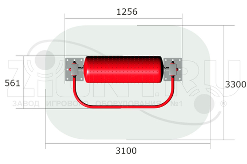 Тренажер уличный «Беговой барабан»