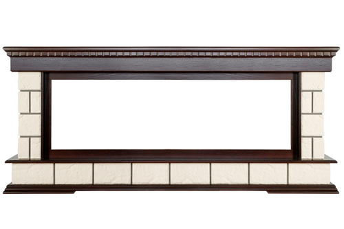 Каминокомплект Shateau 60 - Темный дуб с очагом Vision 60 LOG LED