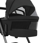Детская коляска Maxi-Cosi Fame 3 в 1 с автокреслом Coral 360 Essential grey Twillic Black/Черный