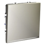 Проходной переключатель встраиваемый VOLTUM S70 одноклавишный с подсветкой 10А, (шелк)