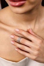 Фаланговое кольцо "Кружево"