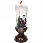 Сувенир с подсветкой «Свеча с Дедом Морозом» 30 см
