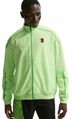 Мужская теннисная кофта Nike Court Heritage Tennis - light liquid lime