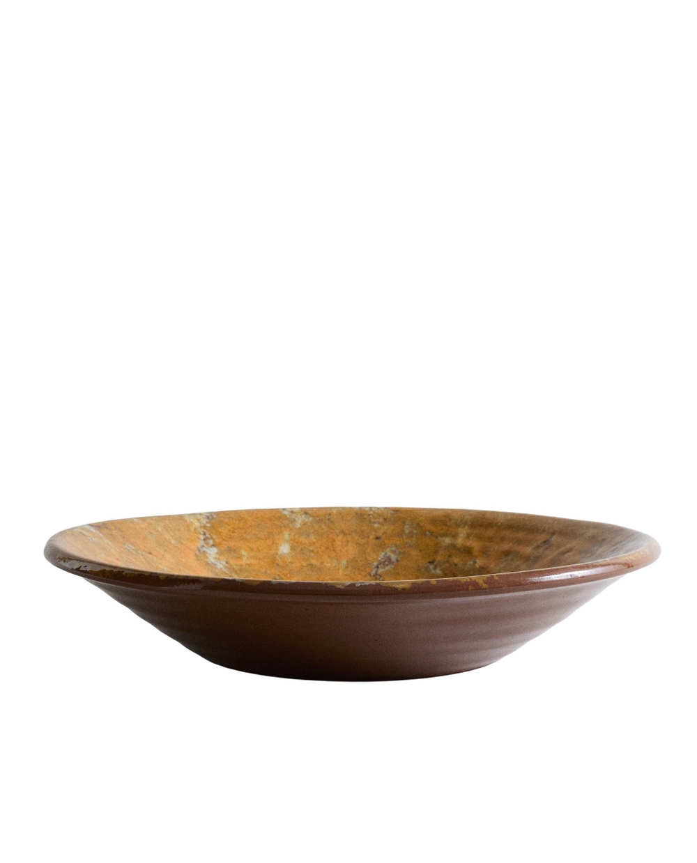 Zara Home сервировочное блюдо из фаянса, цвет горчичный, 41 см