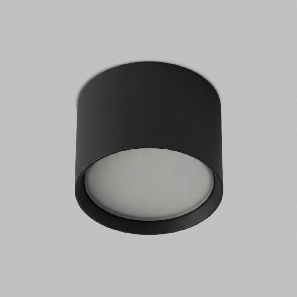 Накладной светильник PILLAR, GX53, до 15 Вт, LED, IP20, черный, алюминий