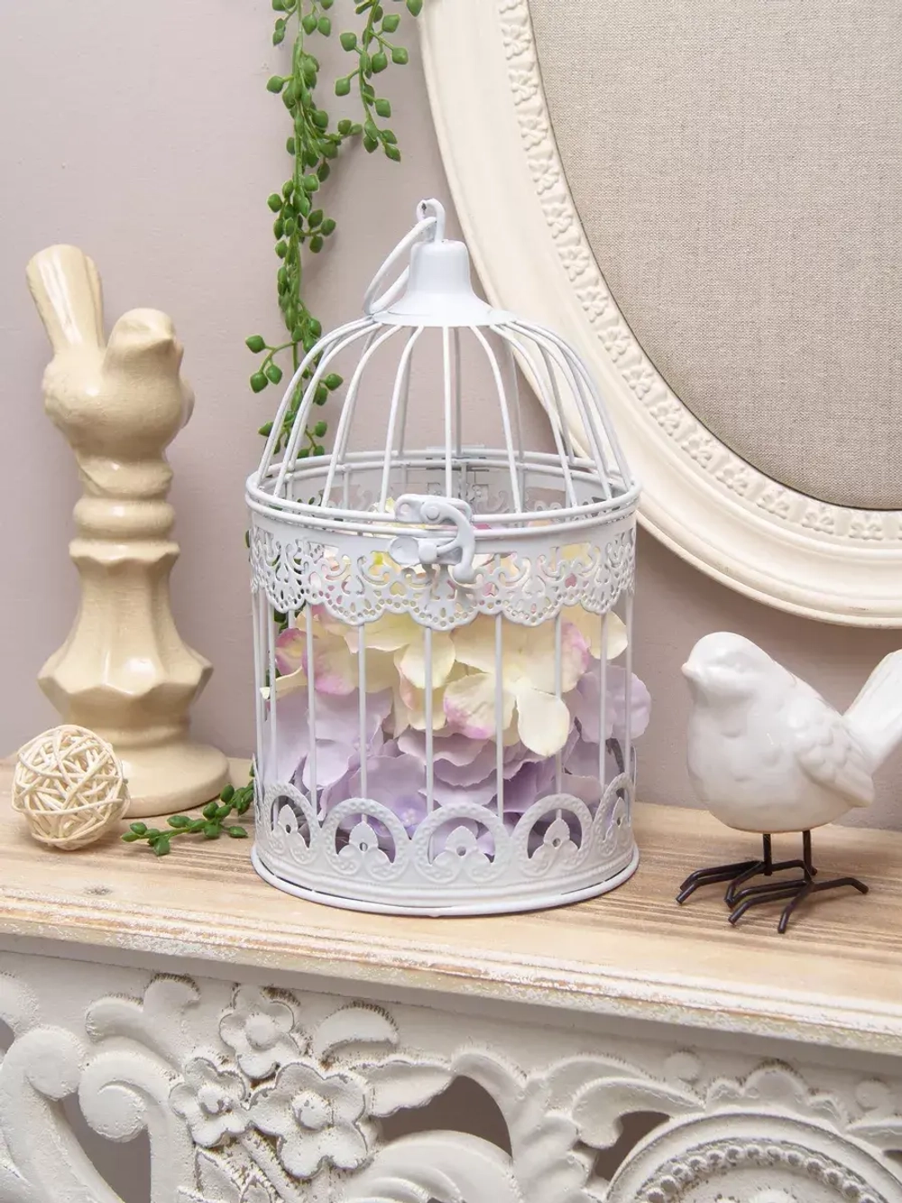 Клетка декоративная для цветов и свечей 26*15 см