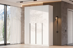 Шкаф распашной с наполнением (13 полок + 2 ящика) ШК 5 (1600), Белый