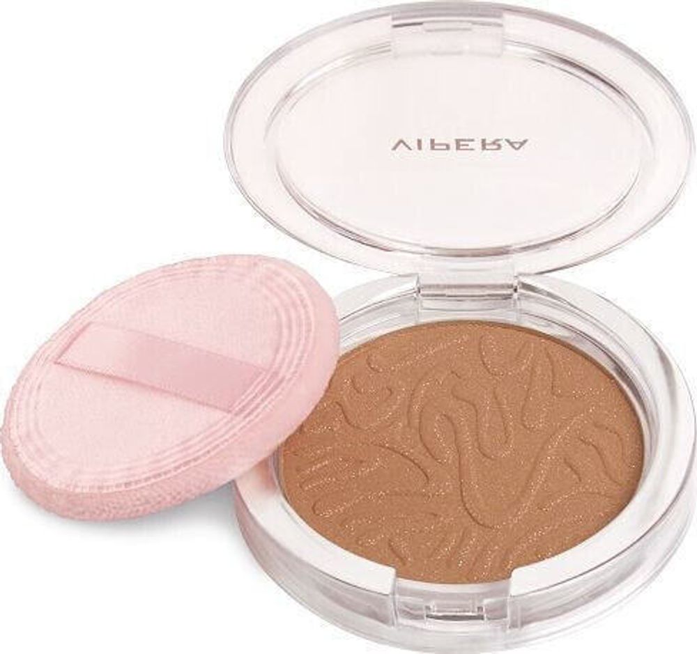 Vipera Fashion Powder brązujący puder prasowany ze złocistymi drobinkami 501 Bronzer 13g