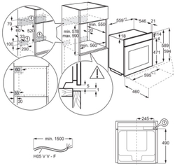 Встраиваемый электрический духовой шкаф Electrolux KOAAS31WT