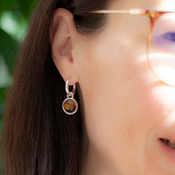 Серьги Fiore Luna TIGER EYE LE1115 BR/S