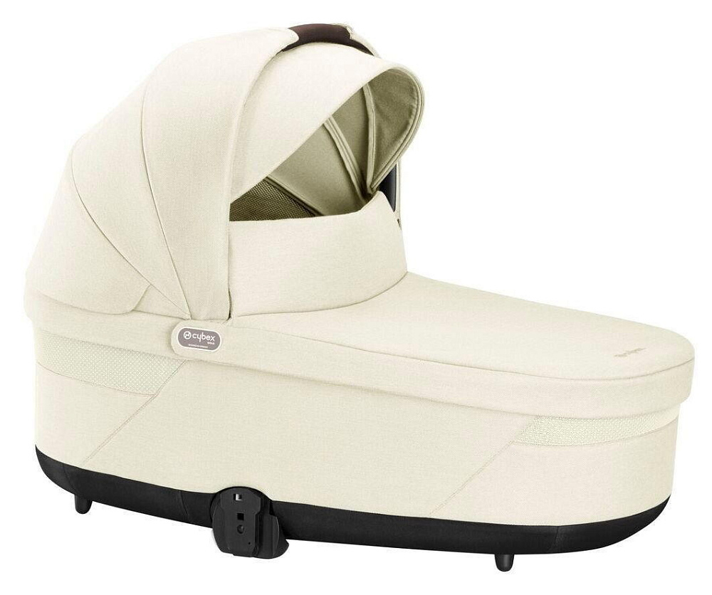 Коляска Cybex Balios S Lux TPE complete Aton B2 Bay Blue Base One 4 в 1 Seashell Beige с дождевиками
