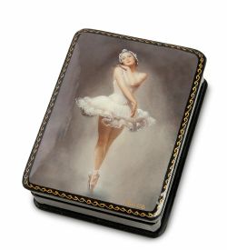 ШК-19/ 8-C Шкатулка в технике декупаж «Балет» (10х8х3,5)