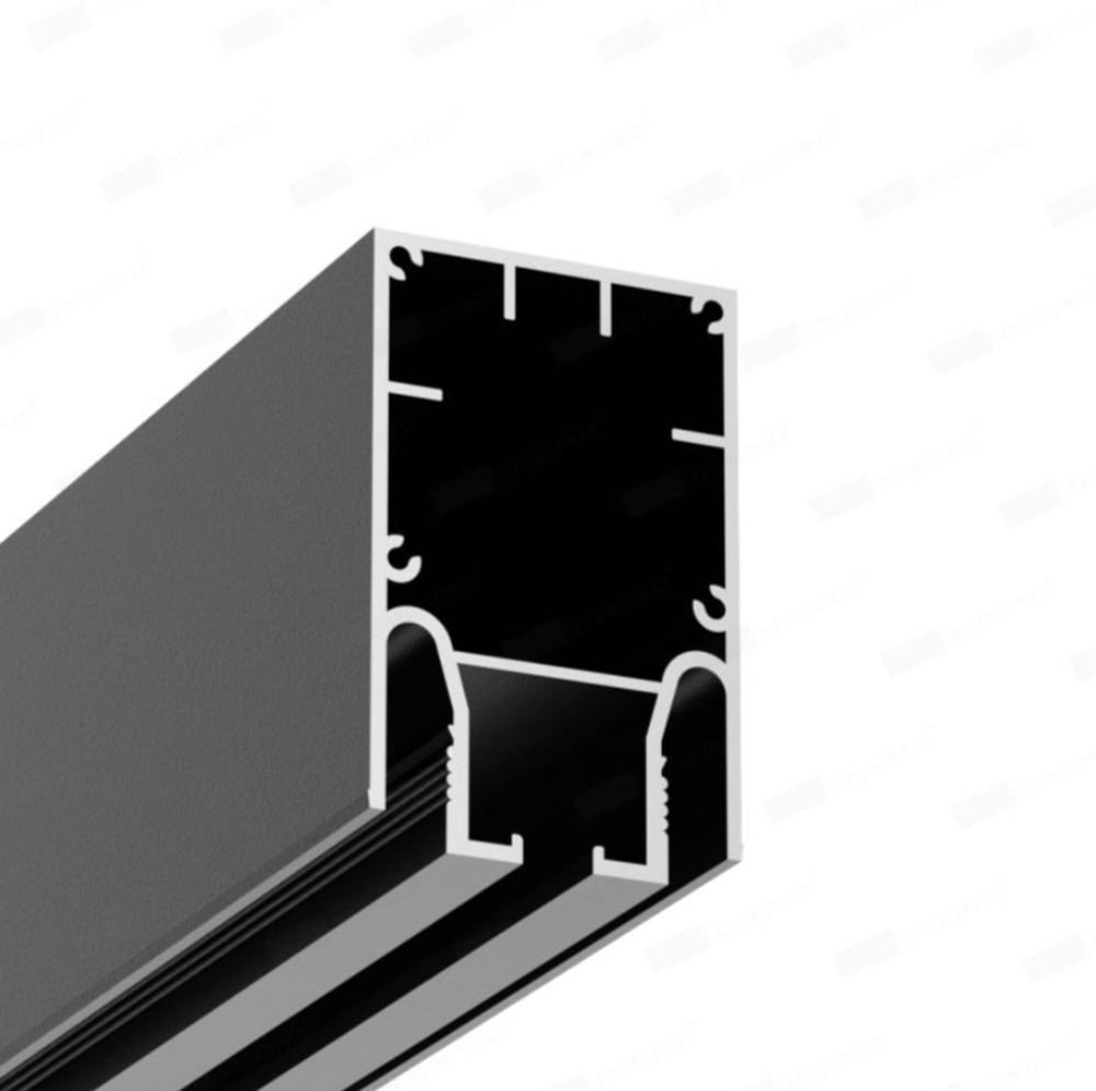 Гардина (1 ряд) Clamp Cornice Uno (2.0 м), черная