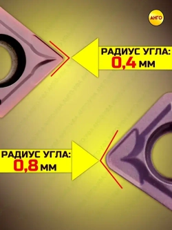 Пластина твердосплавная WNMG080404 R-S LF9118 10 штук Правая сменная по стали для резца MWLNR / L