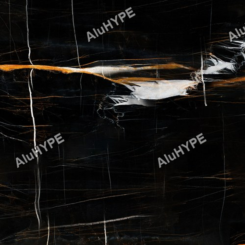 Алюминиевая композитная фасадная панель PlastCover 4/0,4 FR 1500×4000, цвет 1206 Мрамор Невада AluHype