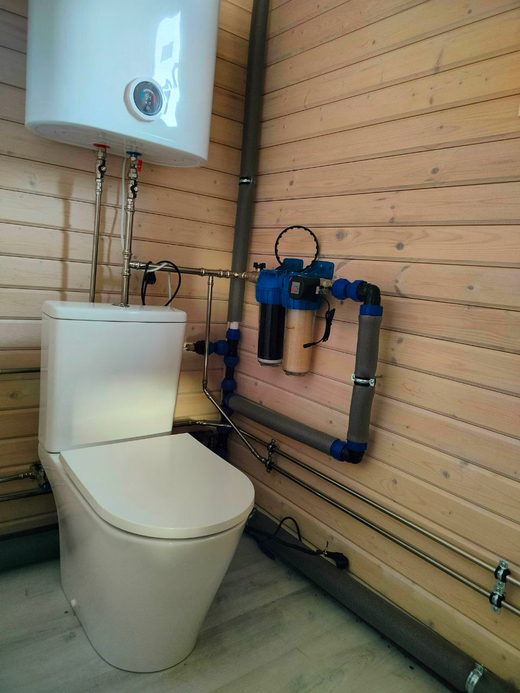 Установка унитаза